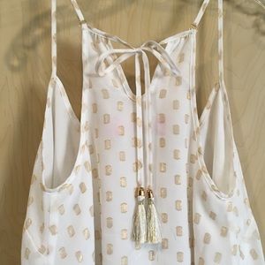 Boutique gold dot tank top